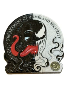 DHS Venom Split-Face Dark Finish Challenge Coin | Department of Homeland Security Collectible
