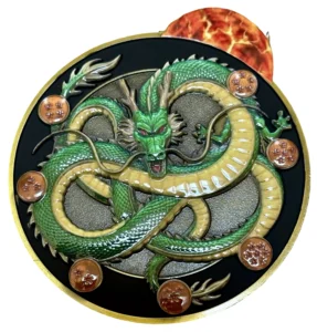 Dragon Ball Z Shenron Dragon Full Color Challenge Coin | DBZ Eternal Dragon Collectible